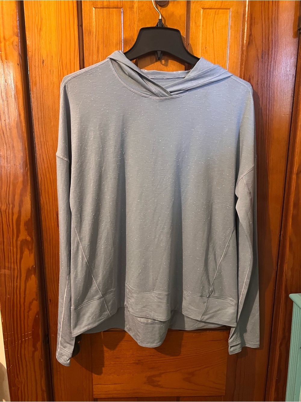 lululemon athletica Light Blue Speckled Hoodie